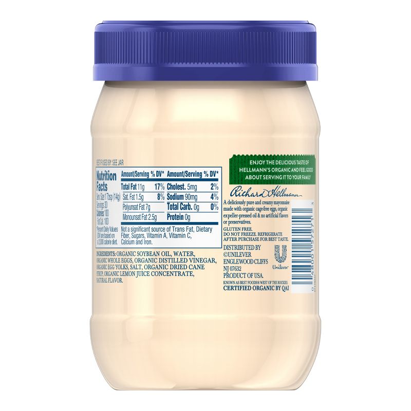 Hellmann's Organic Mayonnaise - 15oz