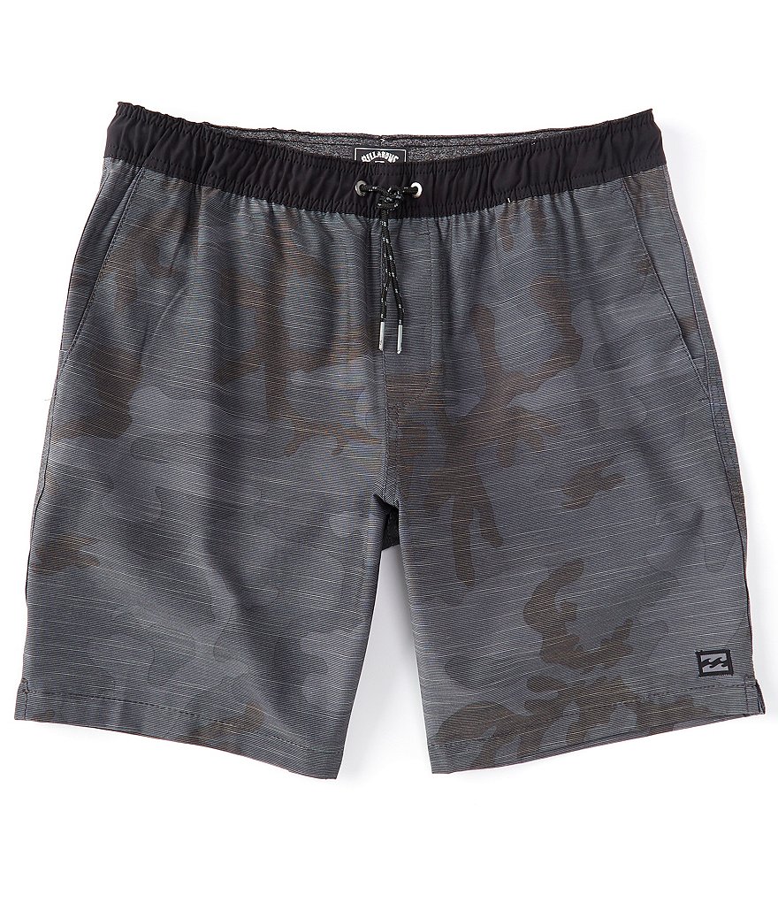 Billabong Crossfire Elastic-Waist 19#double; Outseam Walk Shorts