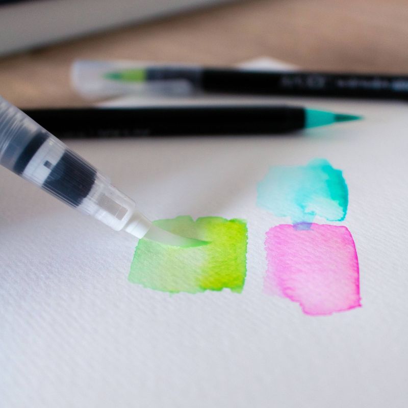 3pk 7+1 Watercolor Brush Pens - Art 101