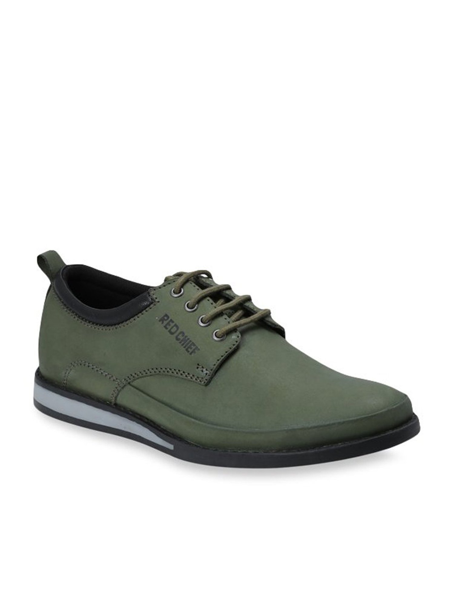 Red Chief Men's Olive Derby Shoes