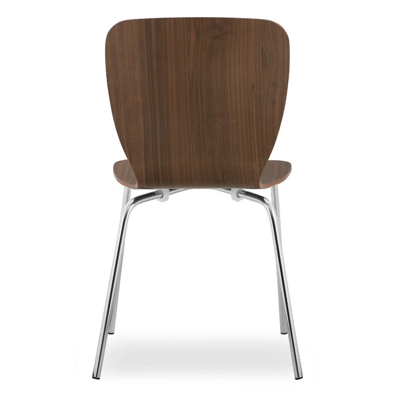 Set of 2 Tia Dining Chair Walnut - Poly & Bark