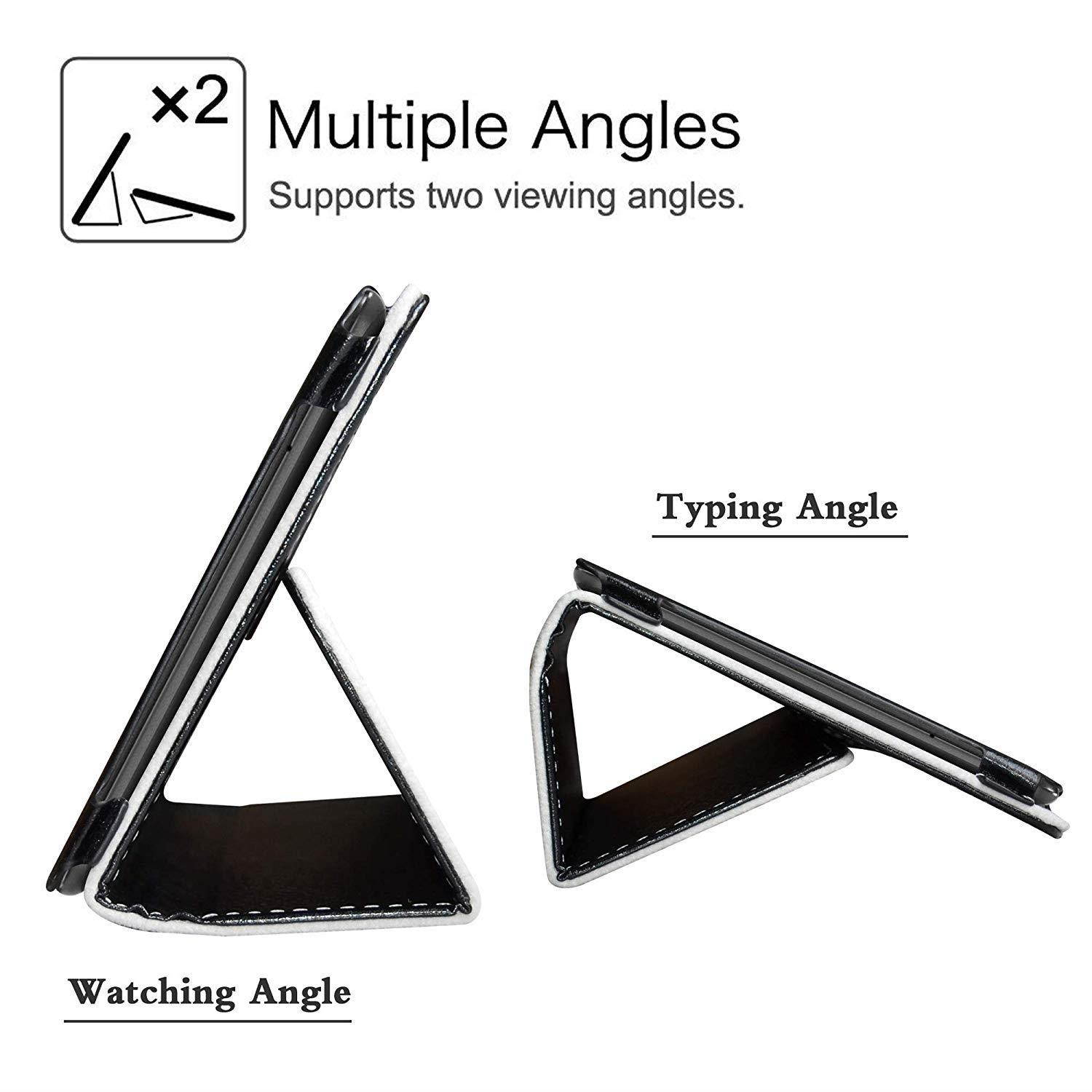 Lenovo Tab E8 Case, EpicGadget Lightweight Cover Folio PU Leather Folding Stand Case for Lenovo E8 8 Inch Tablet 2018 (Pink)