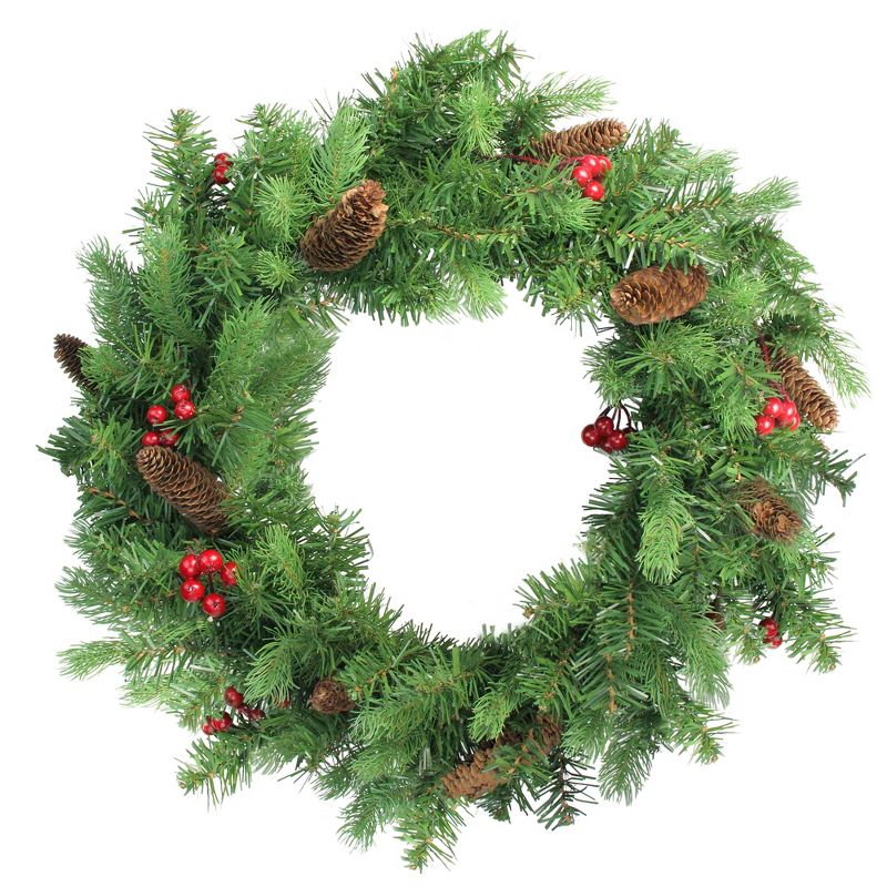 Darice 72" Prelit Commercial Size Canadian Pine Artificial Christmas Wreath - Clear Lights