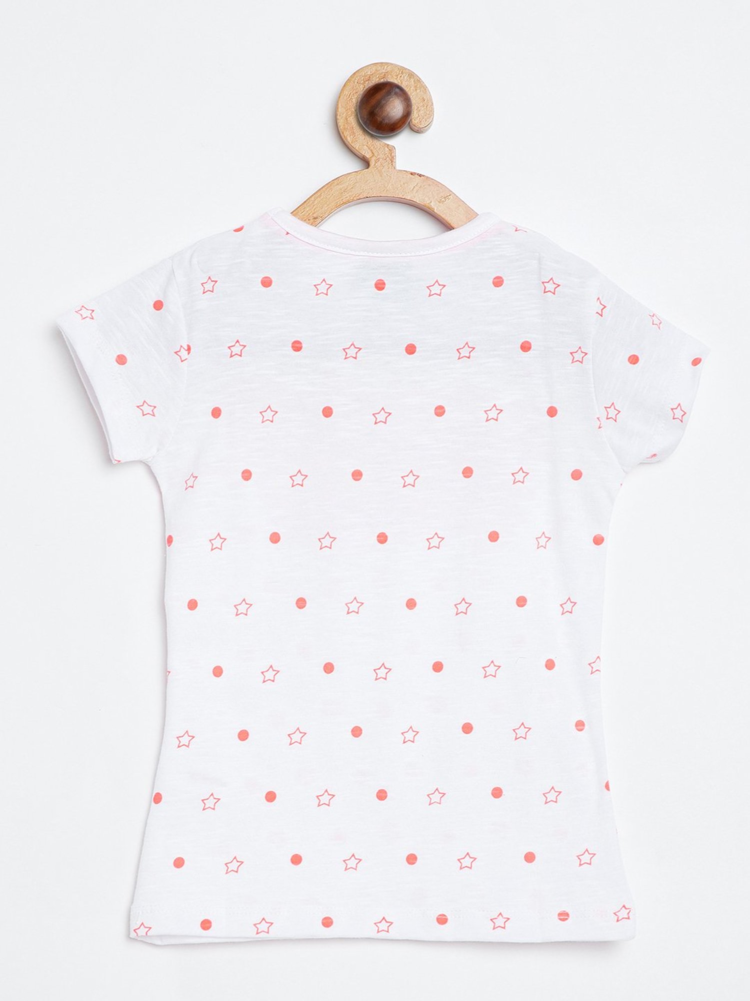 NINS MODA Kids White Printed Top