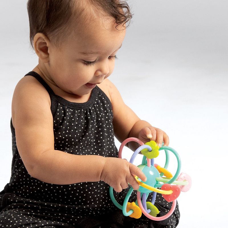 Manhattan Toy Manhattan Ball Rattle and Sensory Teether Toy