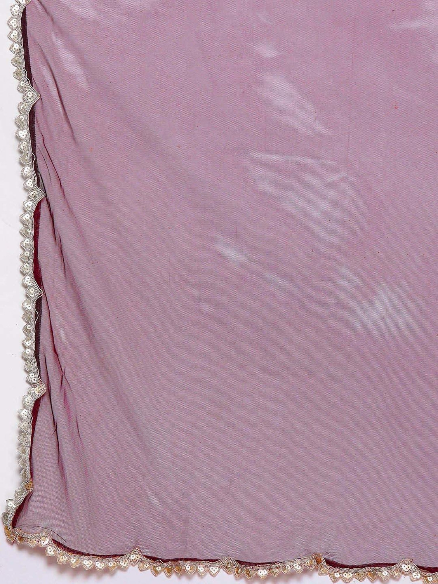 Libas Purple Plain Lehenga Choli Set With Dupatta