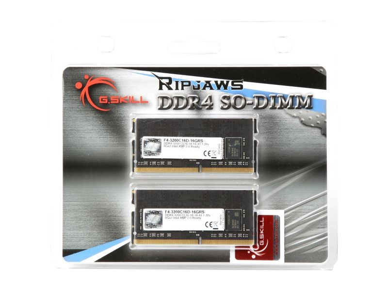 G.SKILL Ripjaws SO-DIMM 8GB 260-Pin DDR4 SO-DIMM DDR4 3200 (PC4 25600) Laptop Memory Model F4-3200C18S-8GRS