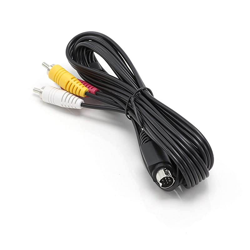 Pin to Composite Cable NOT SVideo Cable for Audio and Video DIN pin to AV Connects to H25 C31 C41 C41W C51 C61 C61K DIRECTV and ATampT Replacement Cable 6ft