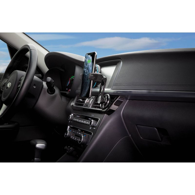 Scosche MagicGrip Vent mount with 10W Qi Charging - Black