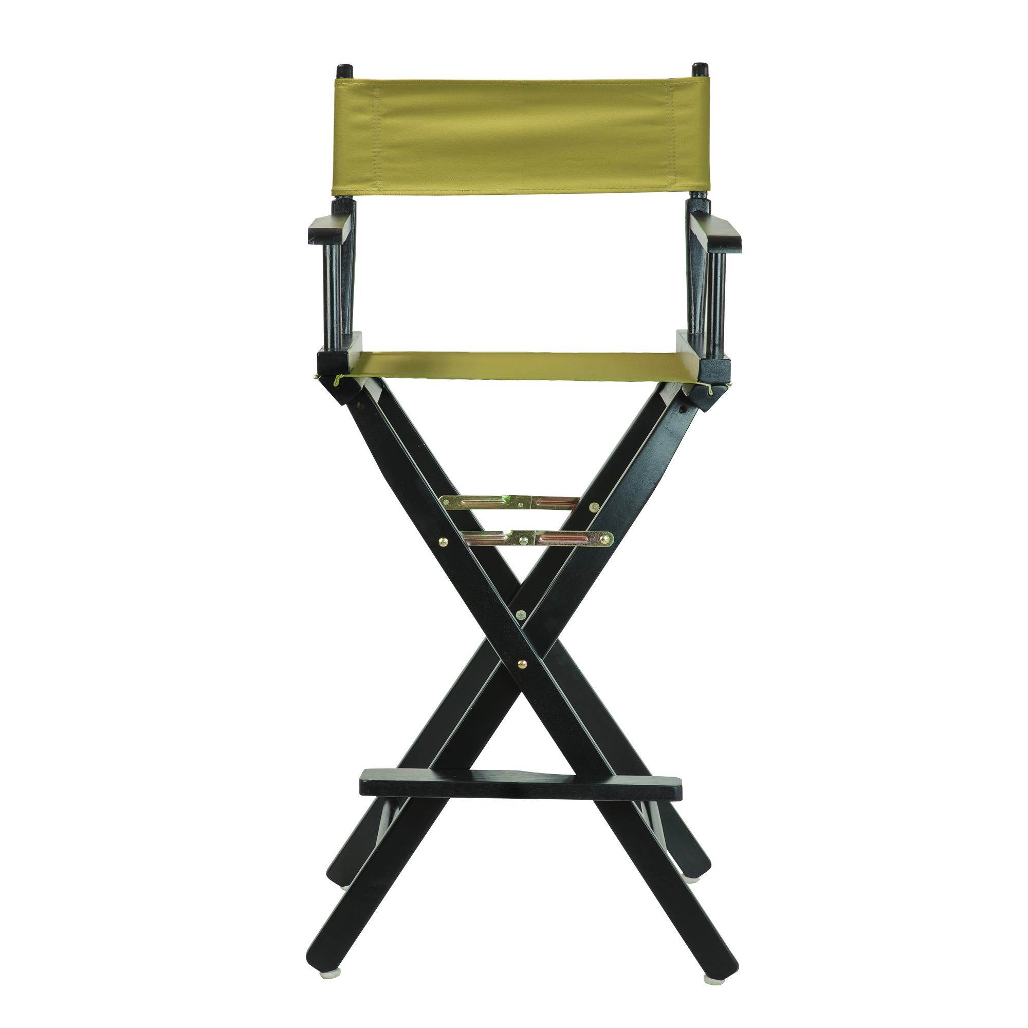 Casual Home 230-02-021-100 30 in. Directors Chair Black Frame with Olive Canvas