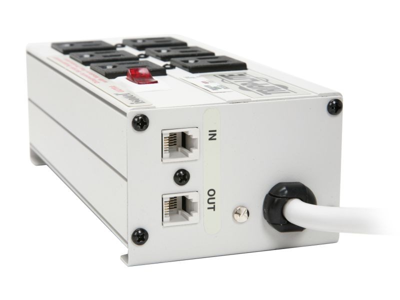 Uninex PS102 RF Remote Control Power Managed 6-Outlet Energy Controlled Surge Protector, Eliminates Standby Idle Electricity Usage, 6-Foot