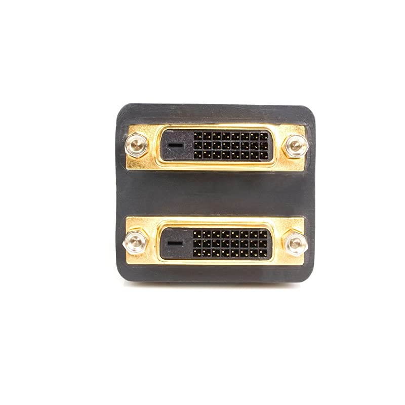 com 1ft DVI Splitter Cable M F DVID to 2x DVID Dual Video Splitter for Your Split Screen Computer Monitor DVISPL1DD