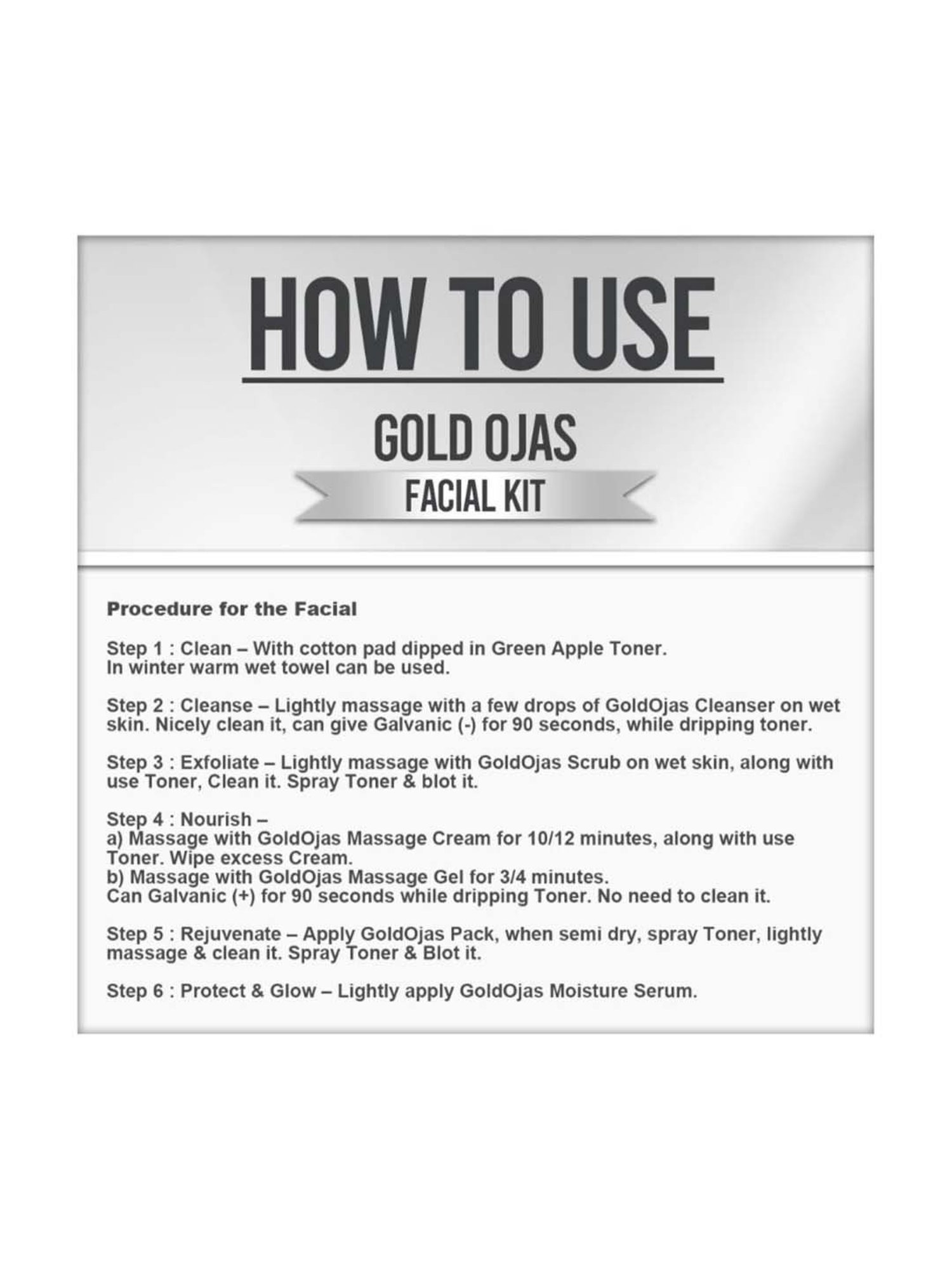 VEDIC LINE Gold Facial