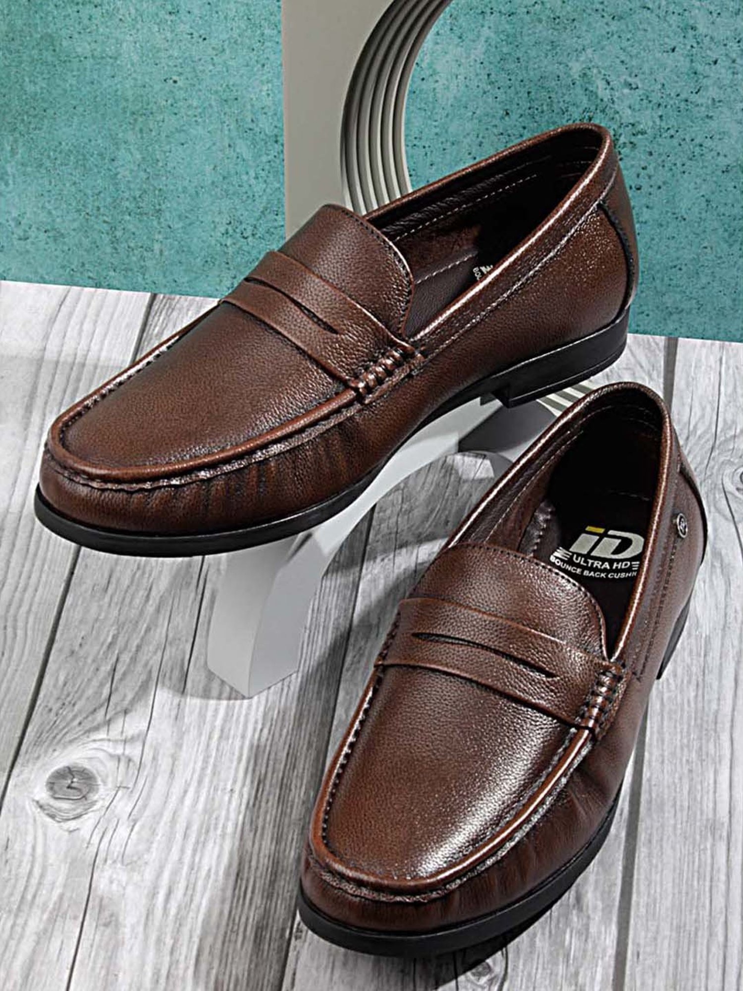 ID Men's Brown Formal Loafers