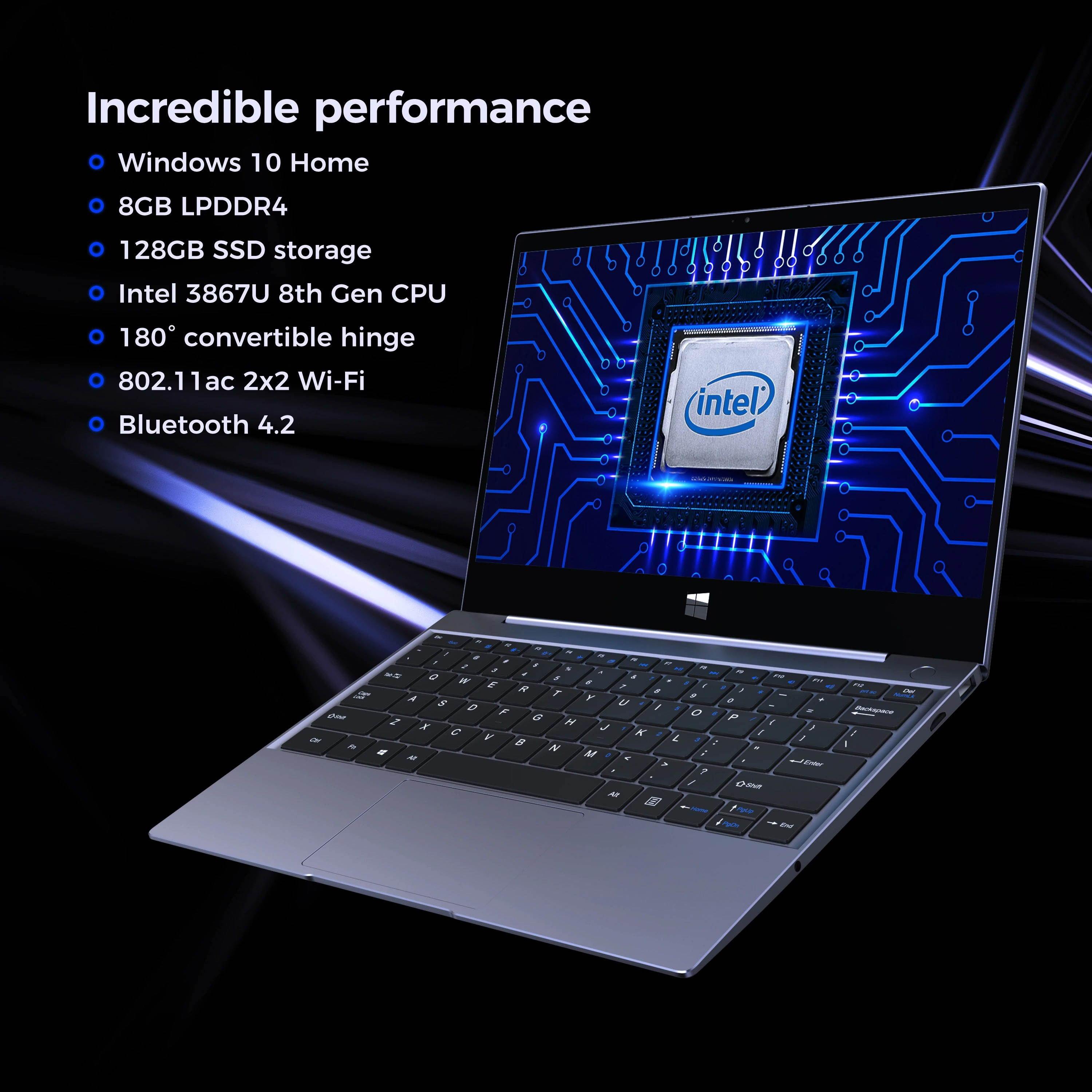 Tour Pro Laptop Touchscreen Notebook 8GB DDR3 Tablet 2K IPS Screen Laptop PC Backlit Keyboard Notebook Fingerprint