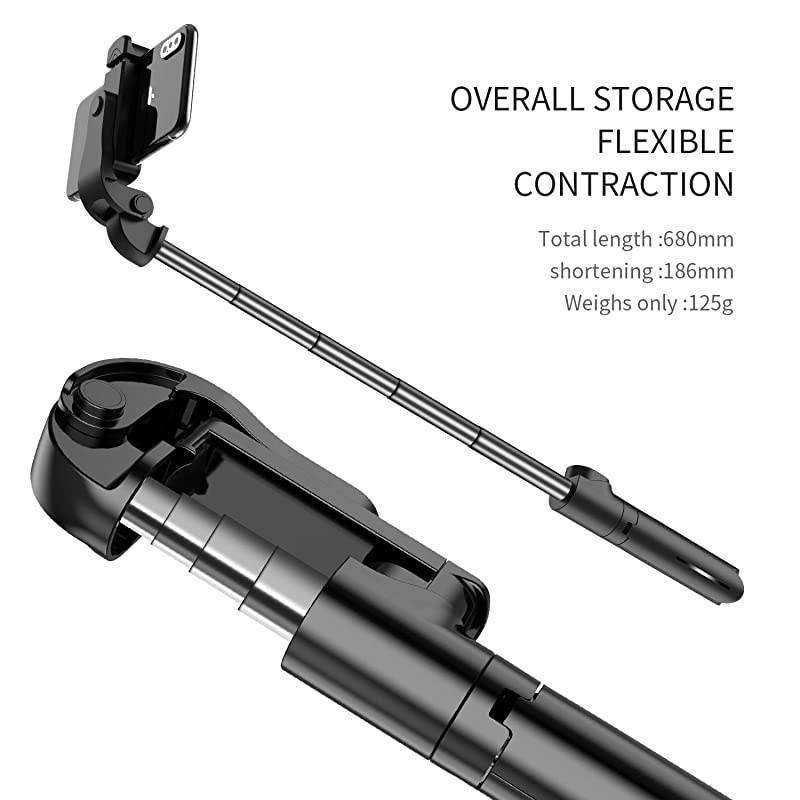 Selfie Stick with Light 3 in 1 Lightweight Extendable Selfy Sticks Tripod with Detachable Wireless Remote ShutterCompatible with iPhone 11 Xs max XR X Pro 8 7 6s PlusGalaxy S10 9 8 and More