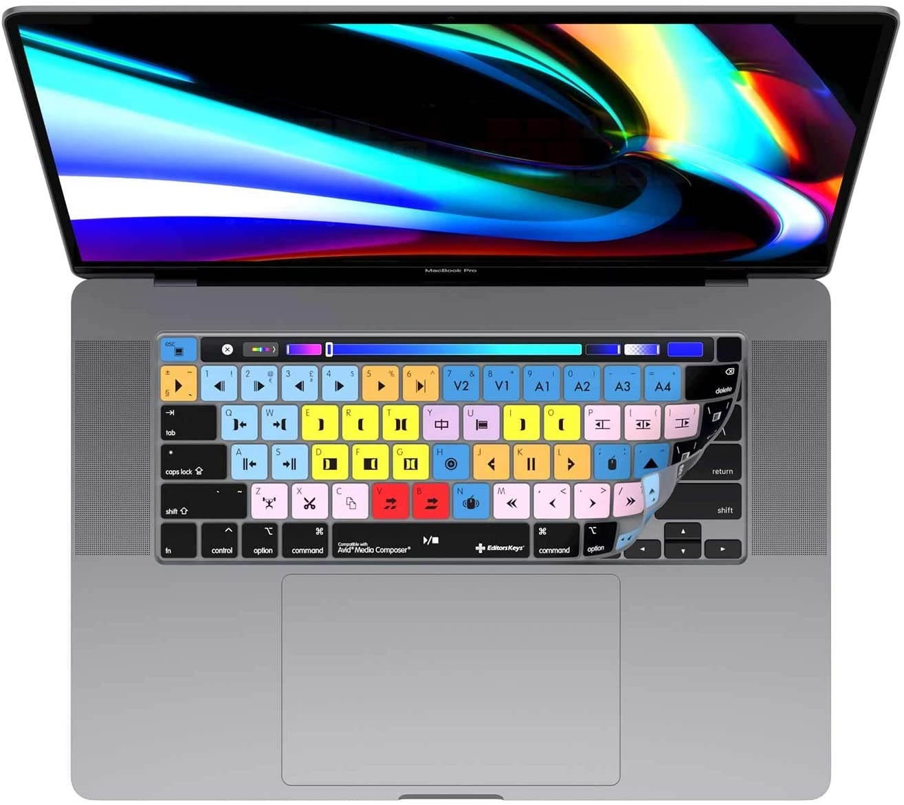 Avid Media Composer Keyboard Cover - Fits The 13" & 16" MacBook Pro 2020+ - Full Protection and All The Shortcuts