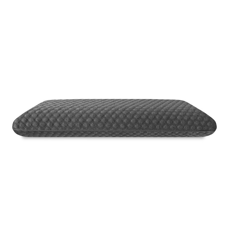 SensorPEDIC Low Profile Stomach Sleeper Bamboo Charcoal Infused Memory Foam Bed Pillow