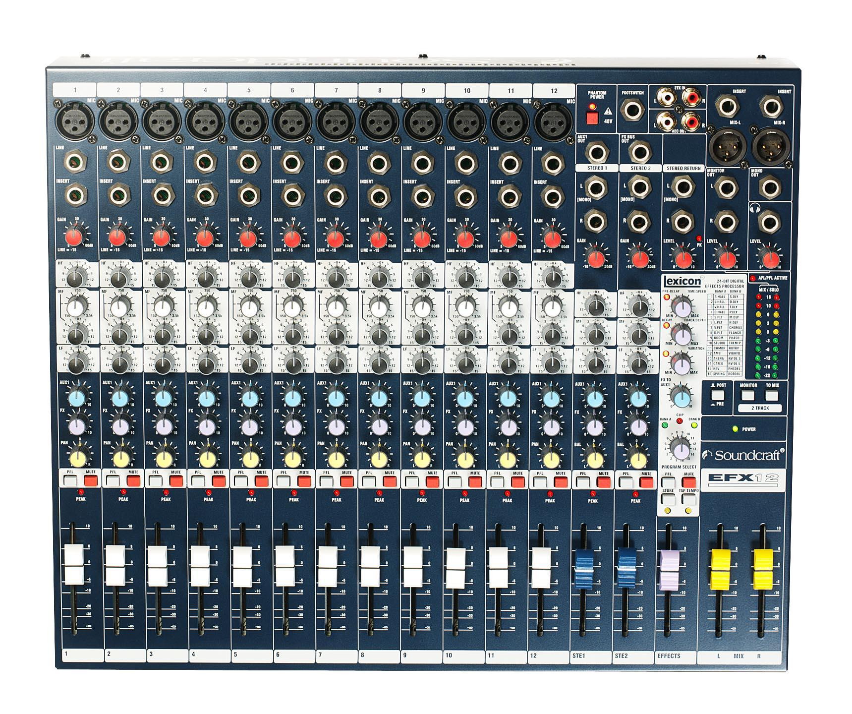 Soundcraft EFX12 12-channel Compact Mixer