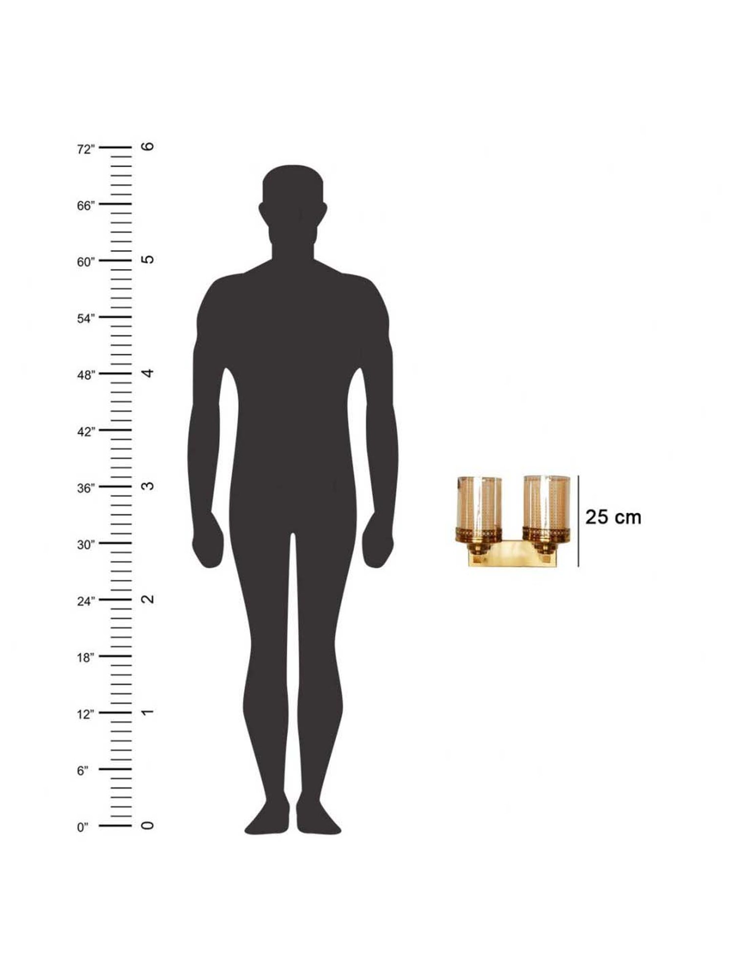 Kapoor E Illuminations Golden Luz Wall Light