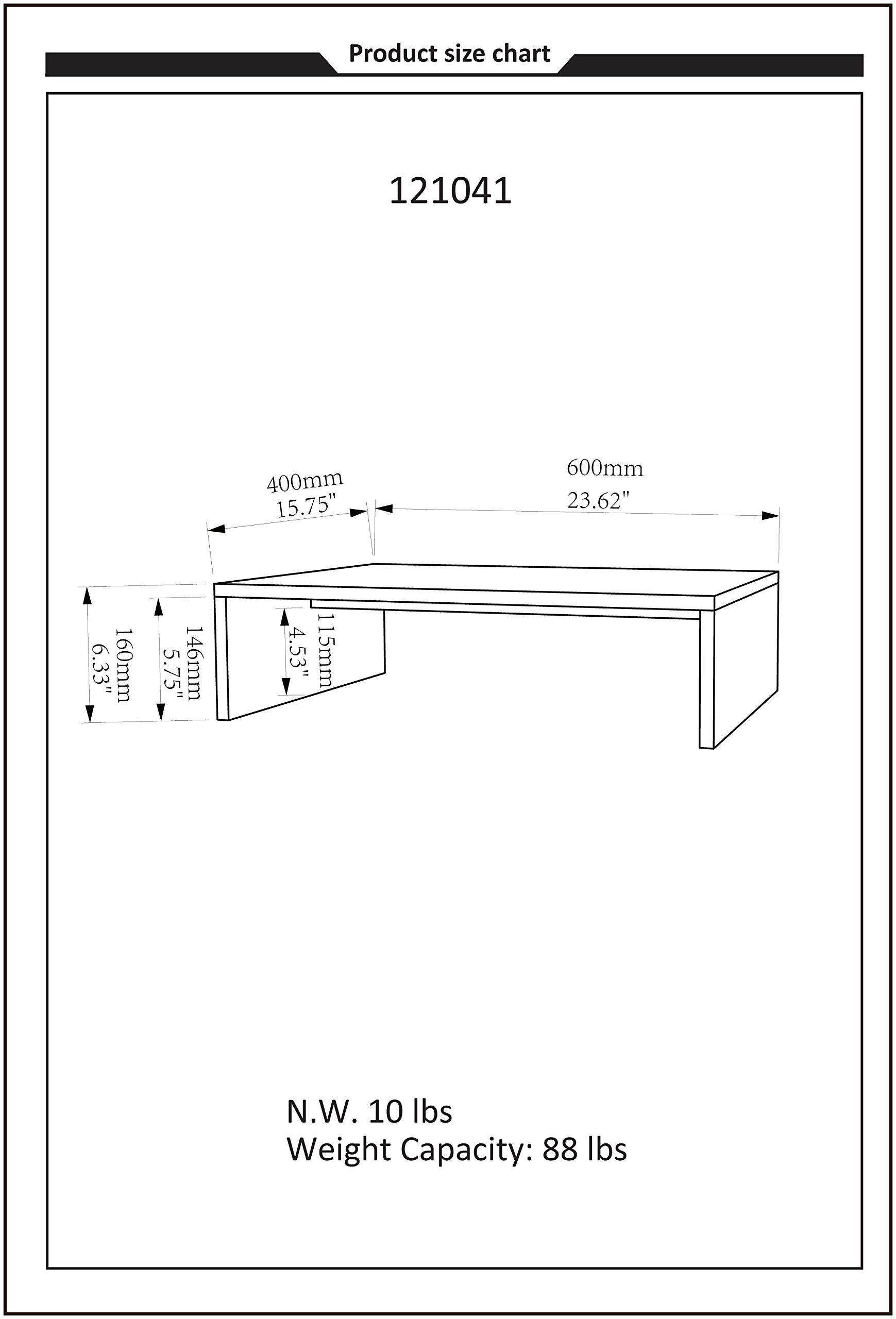 Designs2Go Small TV / Monitor Riser, Black
