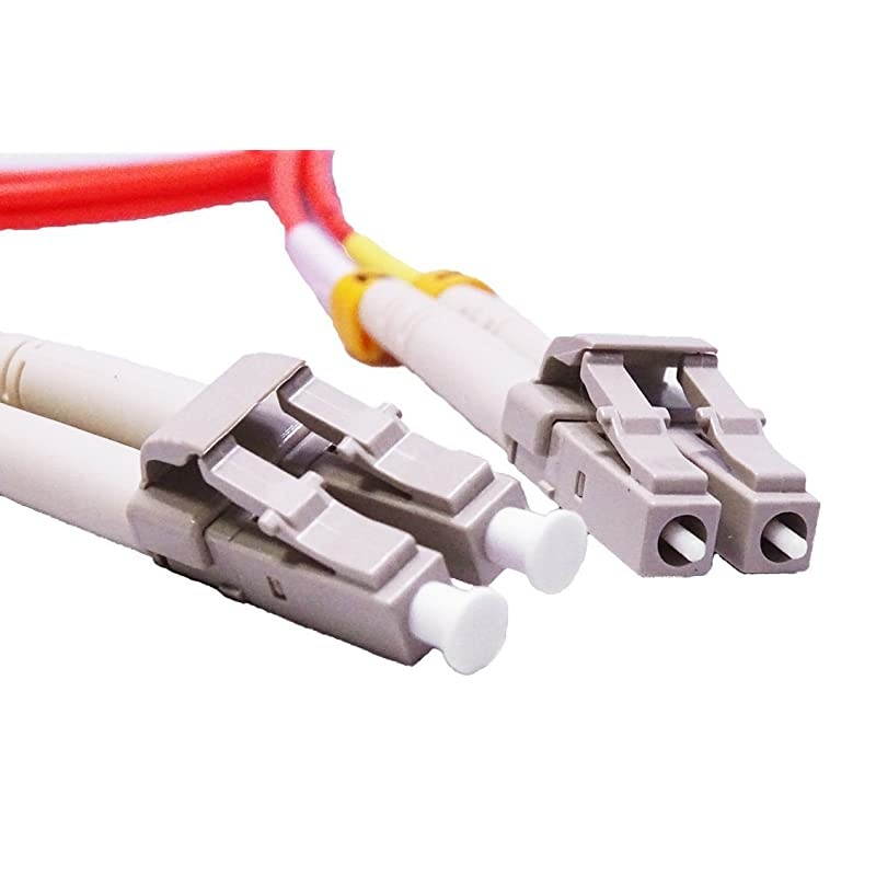 Meter Multimode Duplex Fiber Optic Cable 5025 LC to LC Orange