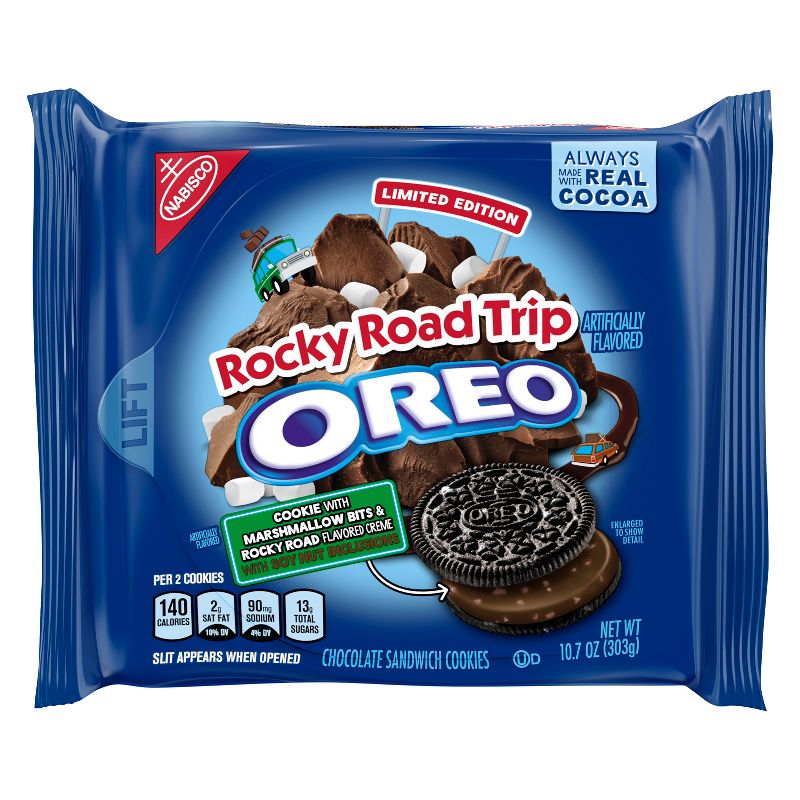 Oreo Limited Edition Rocky Road Trip Chocolate Sandwich Cookies - 10.7oz