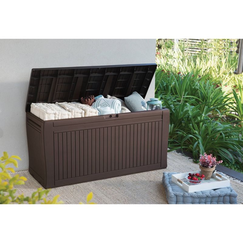 71gal Comfy Outdoor Storage Deck Box Brown - Keter
