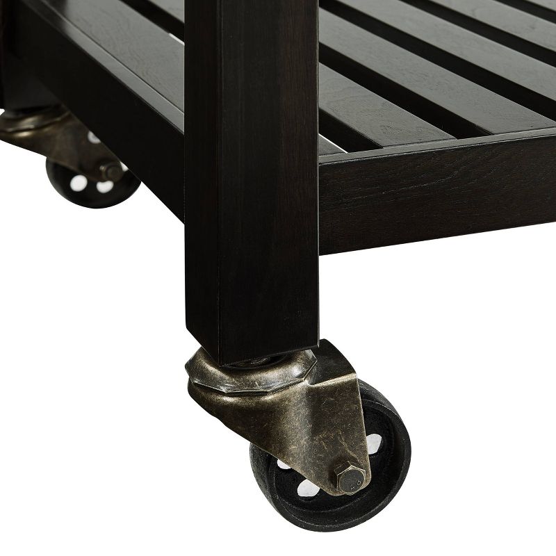 Havelock Rolling Kitchen Island Dark Tobacco - Holly & Martin