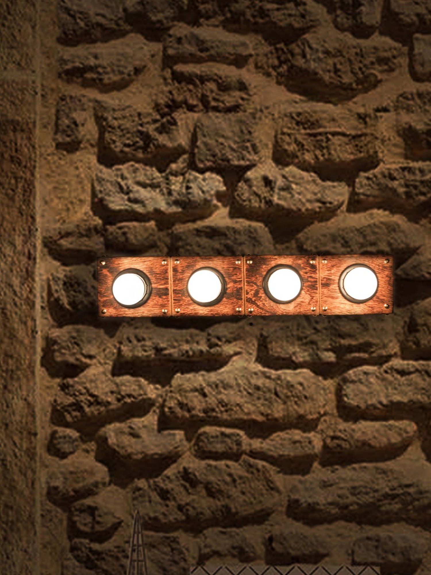 Fos Lighting Antique Brass Usha Double Wall Light (Bulb not included) - Set of 1