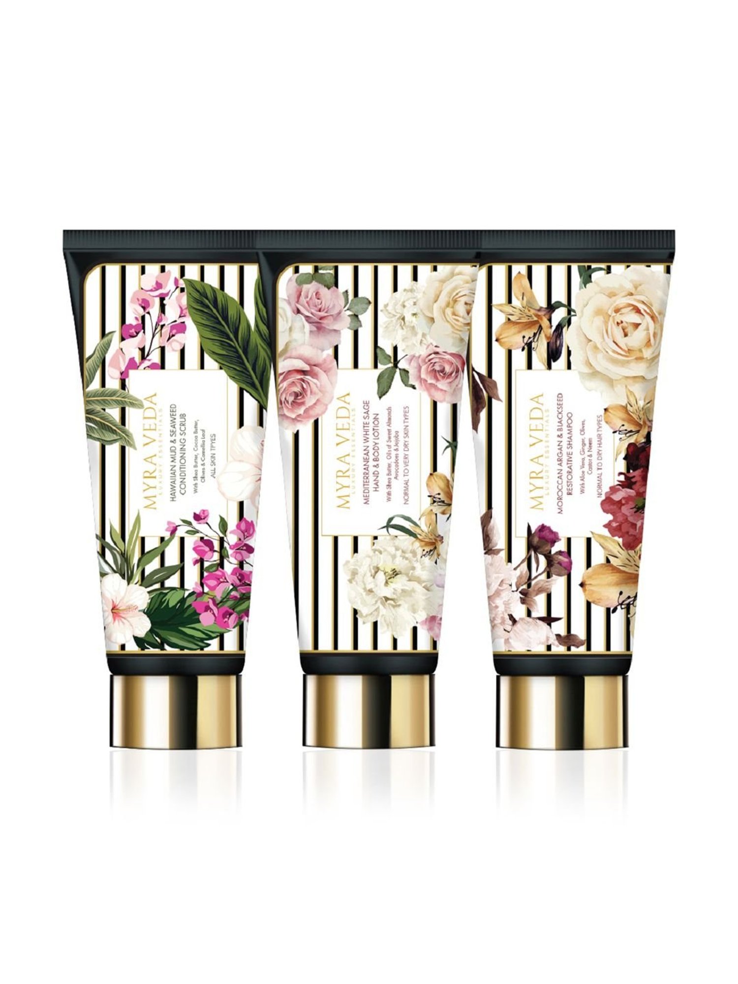 MYRA VEDA LUXURY ESSENTIALS Radiance Lock Combo - 150 gm