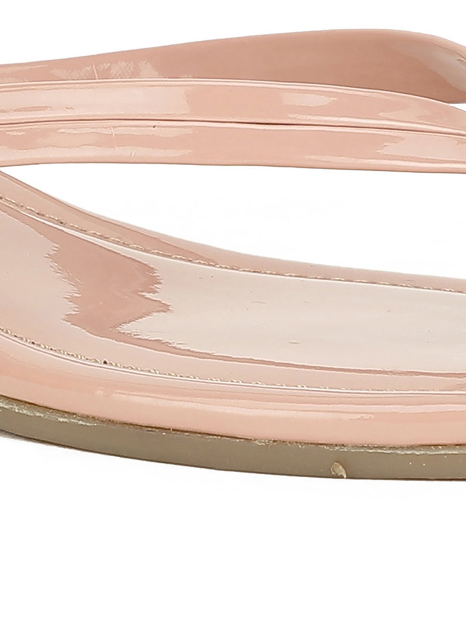 Bata Women's Pink Thong Wedges