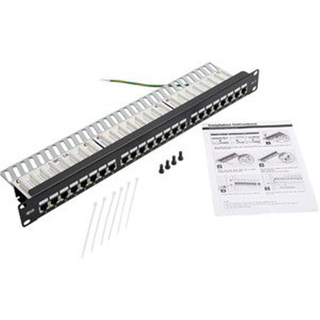 Tripp Lite N252-024-SH-K 1U Cat6 24-Port Patch Panel