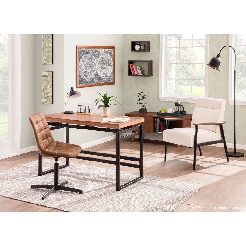 Metal Darby Contemporary Table Lamp (Includes LED Light Bulb) Gold - LumiSource