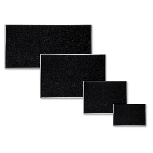 24.0" x 36.0" Aluminum Frame Recycled Rubber Bulletin Board - Confetti