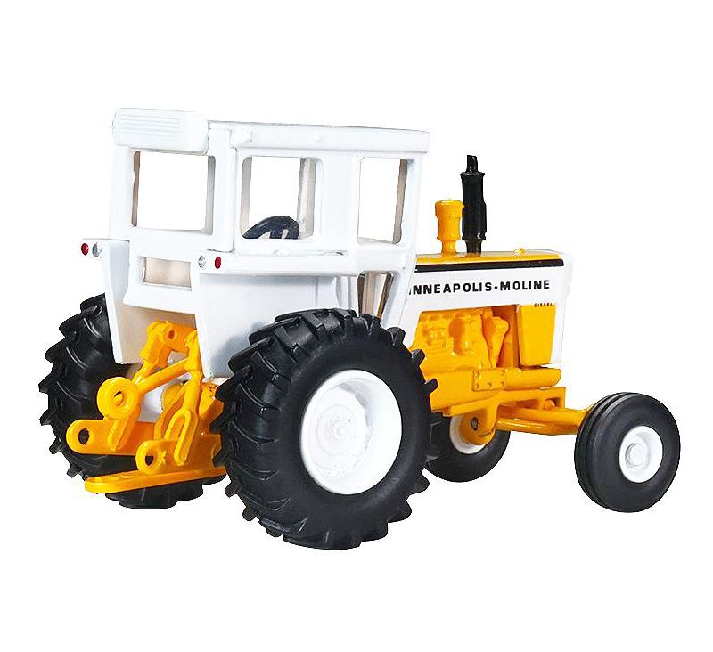 Minneapolis Moline G850 Tractor with Cab Yellow and White 1/64 Diecast Model by SpecCast