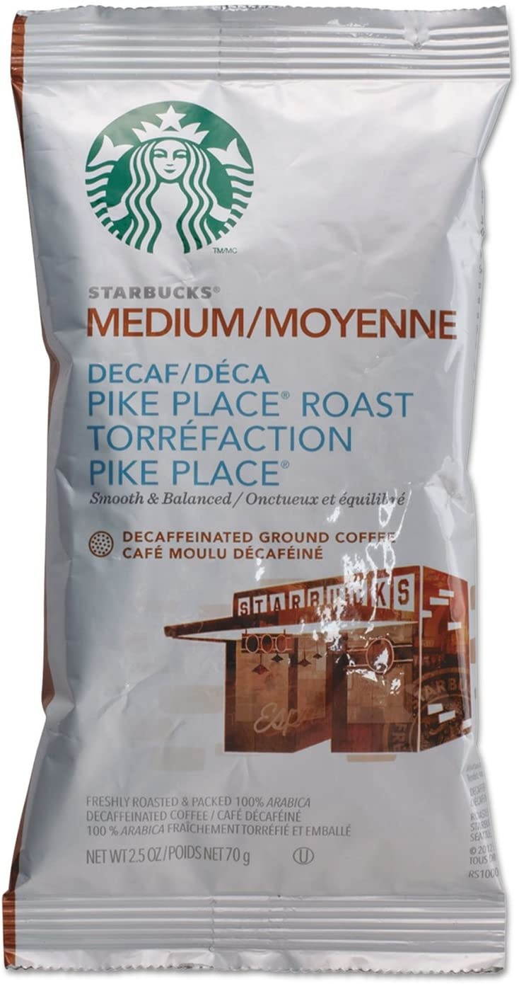 Coffee, Pike Place Decaf, 2 1/2 oz Packet, 18/Box