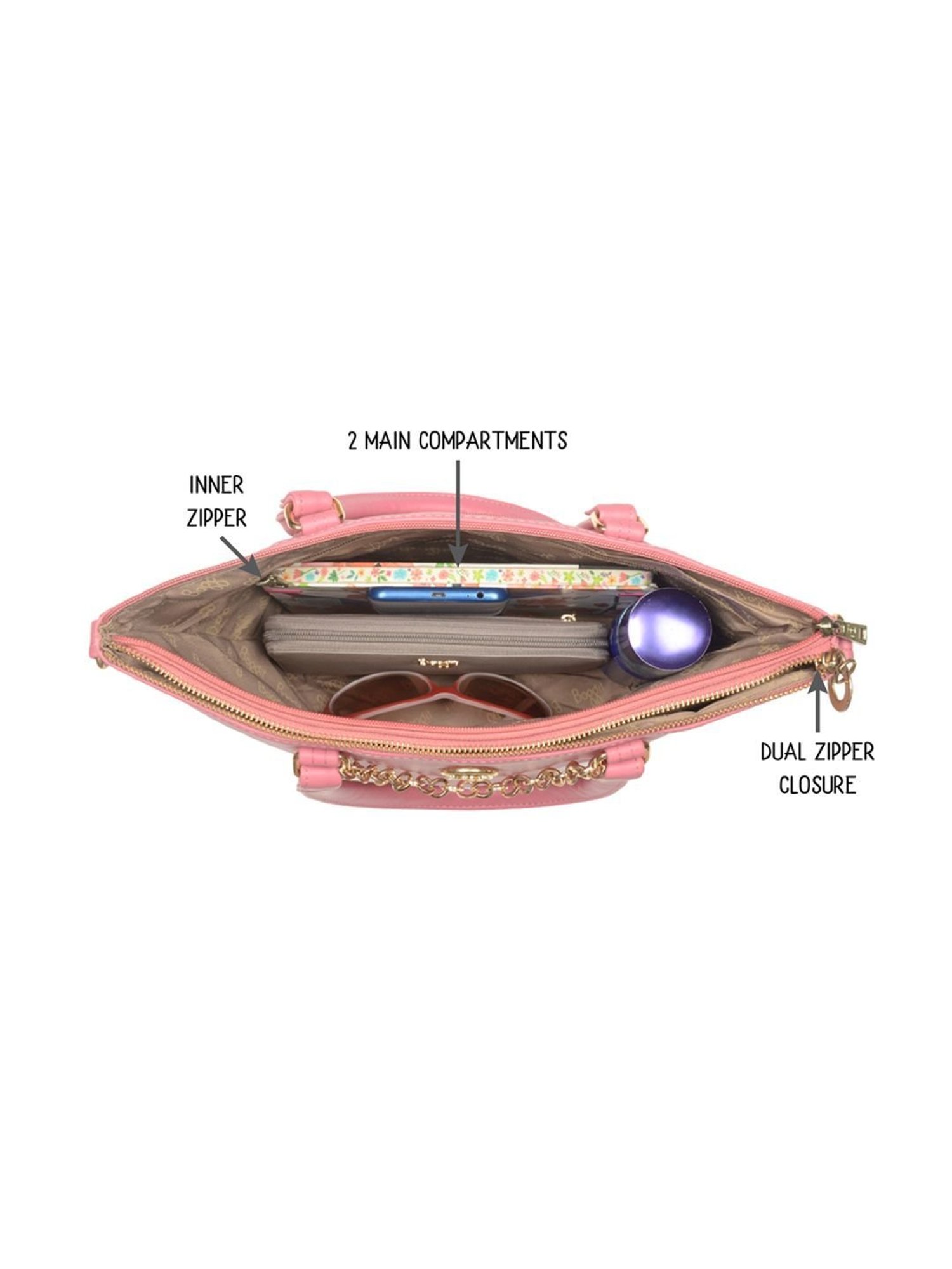 Tohl Avon Black Solid Medium Handbag