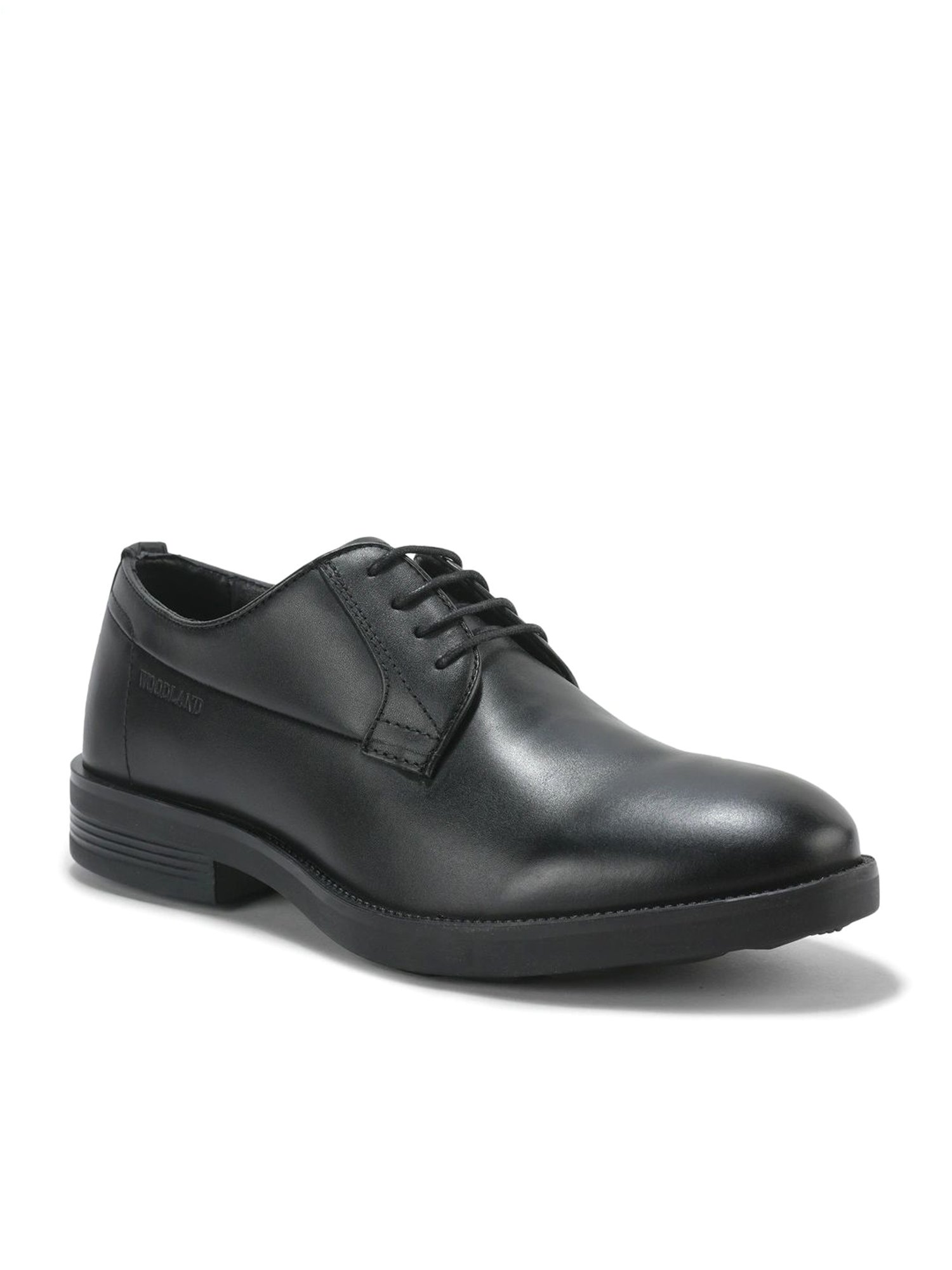 Woodland Men's Black Derby Shoes