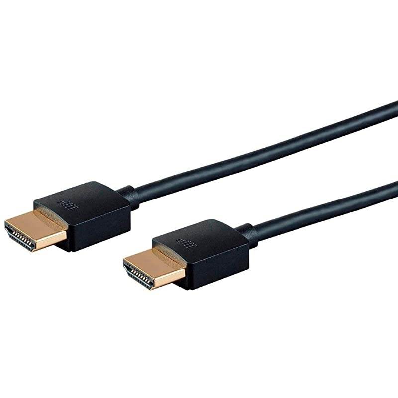 Certified Premium HDMI Cable - 3 Feet - Black (3 Pack) 4K@60Hz HDR 18Gbps 36AWG YUV 4:4:4 - Ultra Slim Series