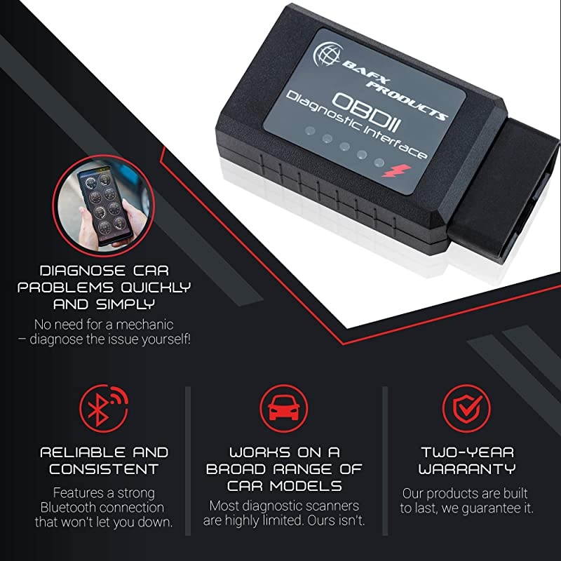 Wireless Bluetooth Obd2 Scanner Diagnostic Code Reader Scan Tool for Android Devices Only Scan Reset Clear Car Check Engine Light