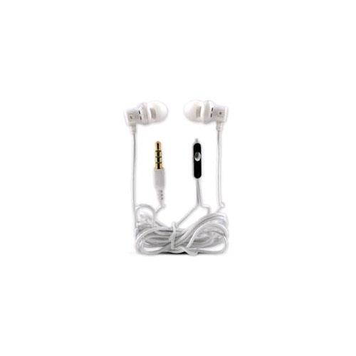 Technocel Stereo Headset Earbuds with 3.5mm Gold Plated Connector (White)