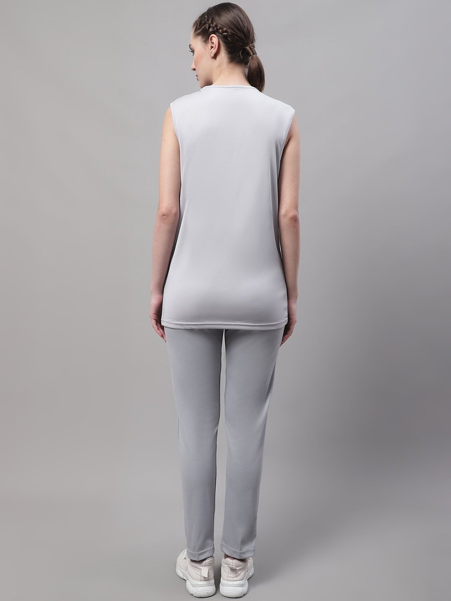 Vimal Jonney Black & Light Grey T-Shirt With Track Pants - Pack of 2