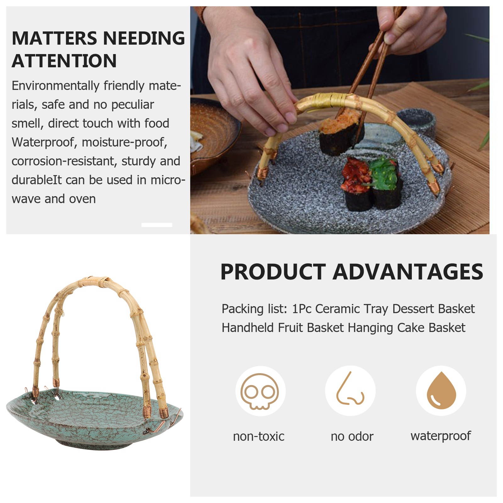 1Pc Decorative Fruit Basket Dried Fruit Container Dessert Basket Handheld Cake Tray for Home Kitchen Party