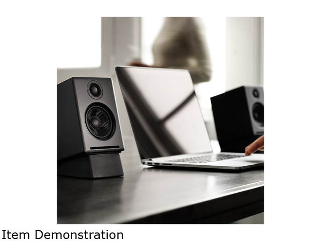 AudioEngine A2+ Wireless Speaker System in Satin Black Paint