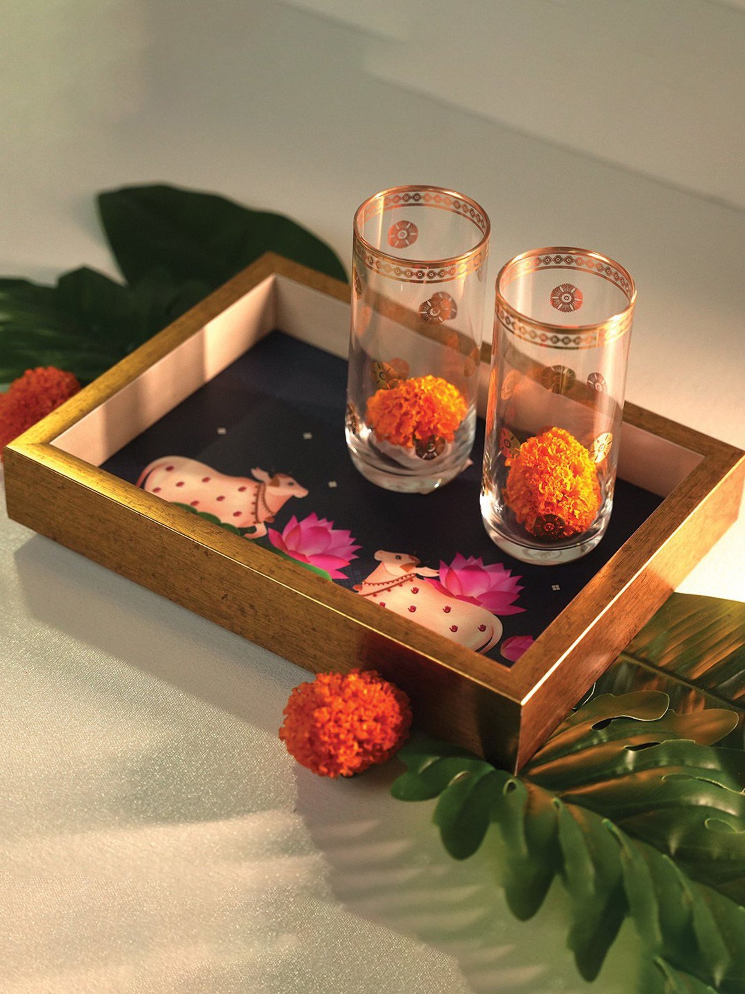 ICraft Multicolour MDF Board Neel Tray