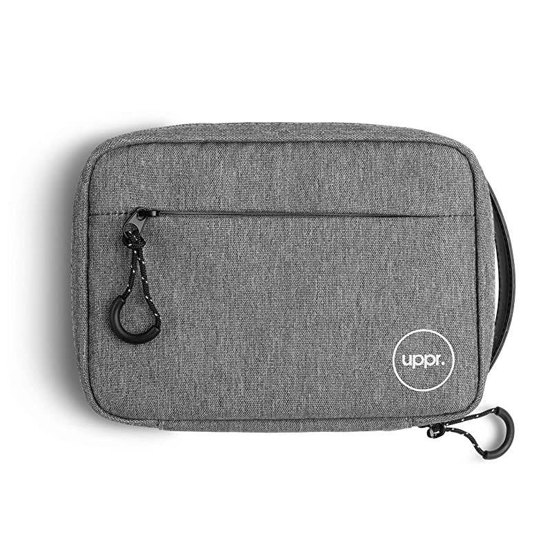 Designs Organizer 9.0 Portable Electronic Accessories Travel Pouch with Leather Handle for Laptop Accessories, Chargers, Tech Gears, Gadgets, Cables, Cords, Power Bank (New Black Label)