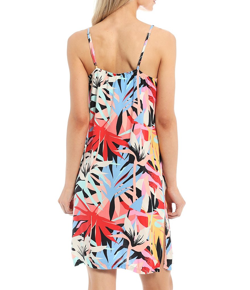 Papinelle Dot Print Modal Pleat Front Nightgown