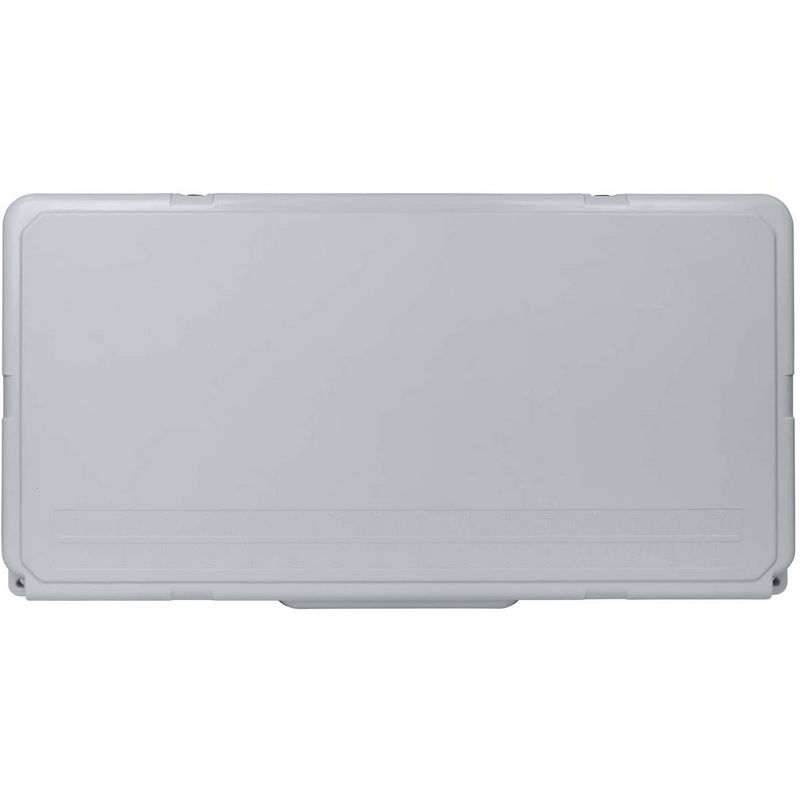 Driftsun Heavy Duty Rotomolded Thermoplastic UV Resistant Portable Commercial Grade 110 Quart Insulated Hard Ice Chest Beverage Cooler, Grey