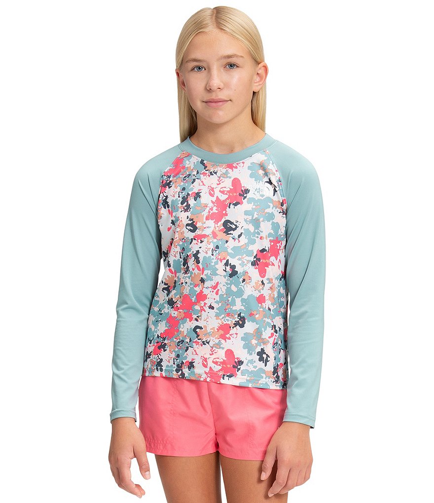 The North Face Little/Big Girls 5-18 Long-Sleeve Floral Camo Sun Tee